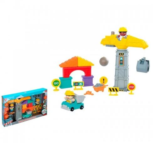 PLAYGO BATTERY OPERATED CRANE AND CONSTRUCTION - Image 2