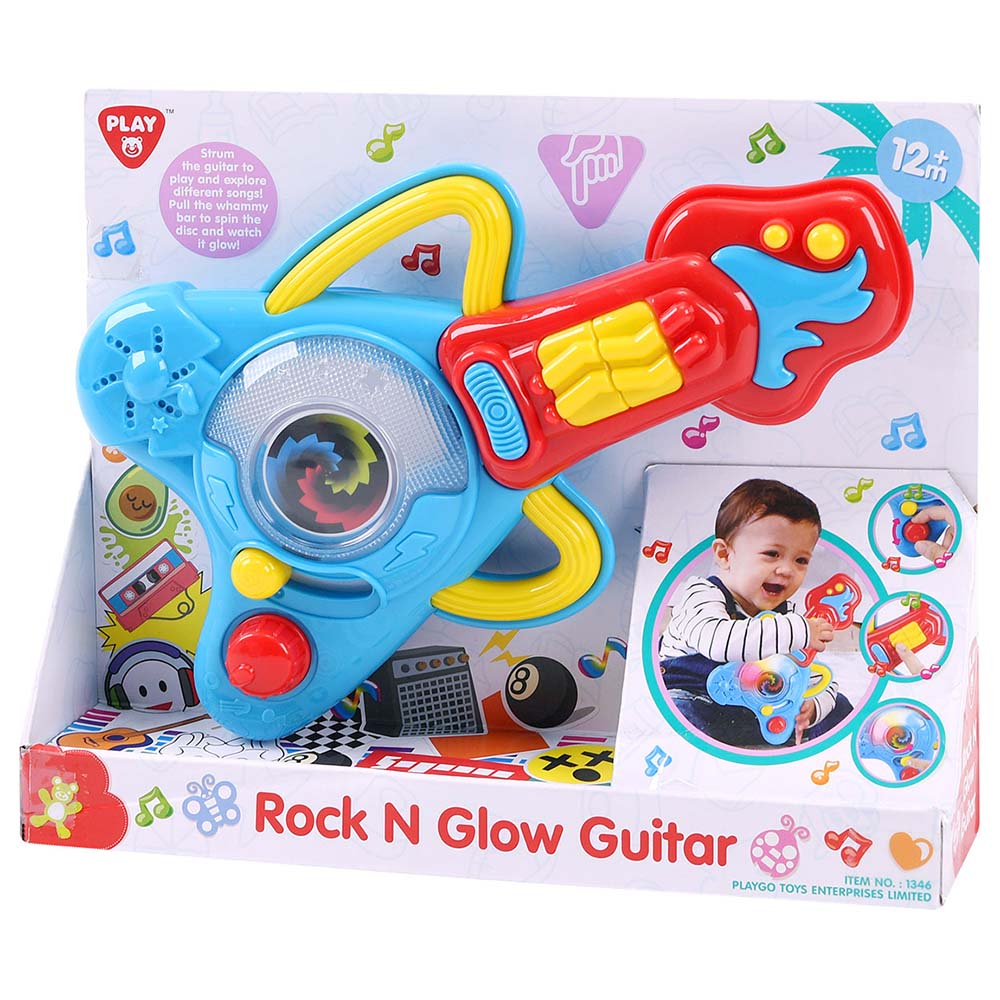 PLAYGO BATTERY OPERATED ROCK N GLOW GUITAR