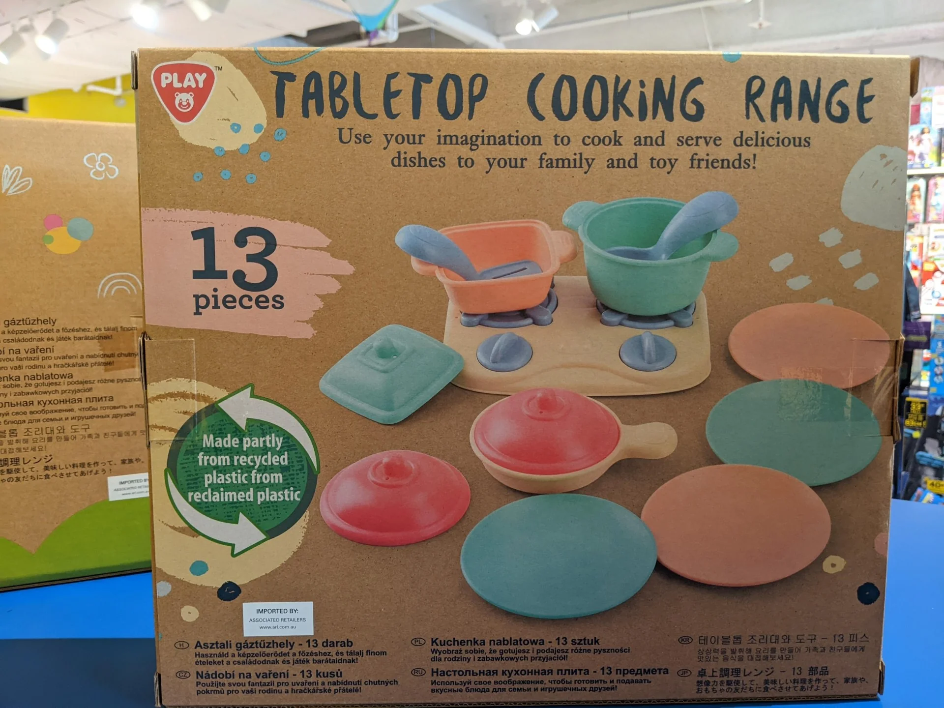 PLAYGO - RECYCLED PLASTIC - TABLETOP COOKING RANGE 13PCS - Image 2