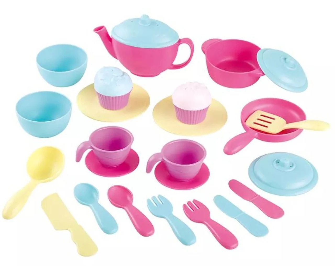 PLAYGO PINK TEA & COOKWARE SET - Image 2