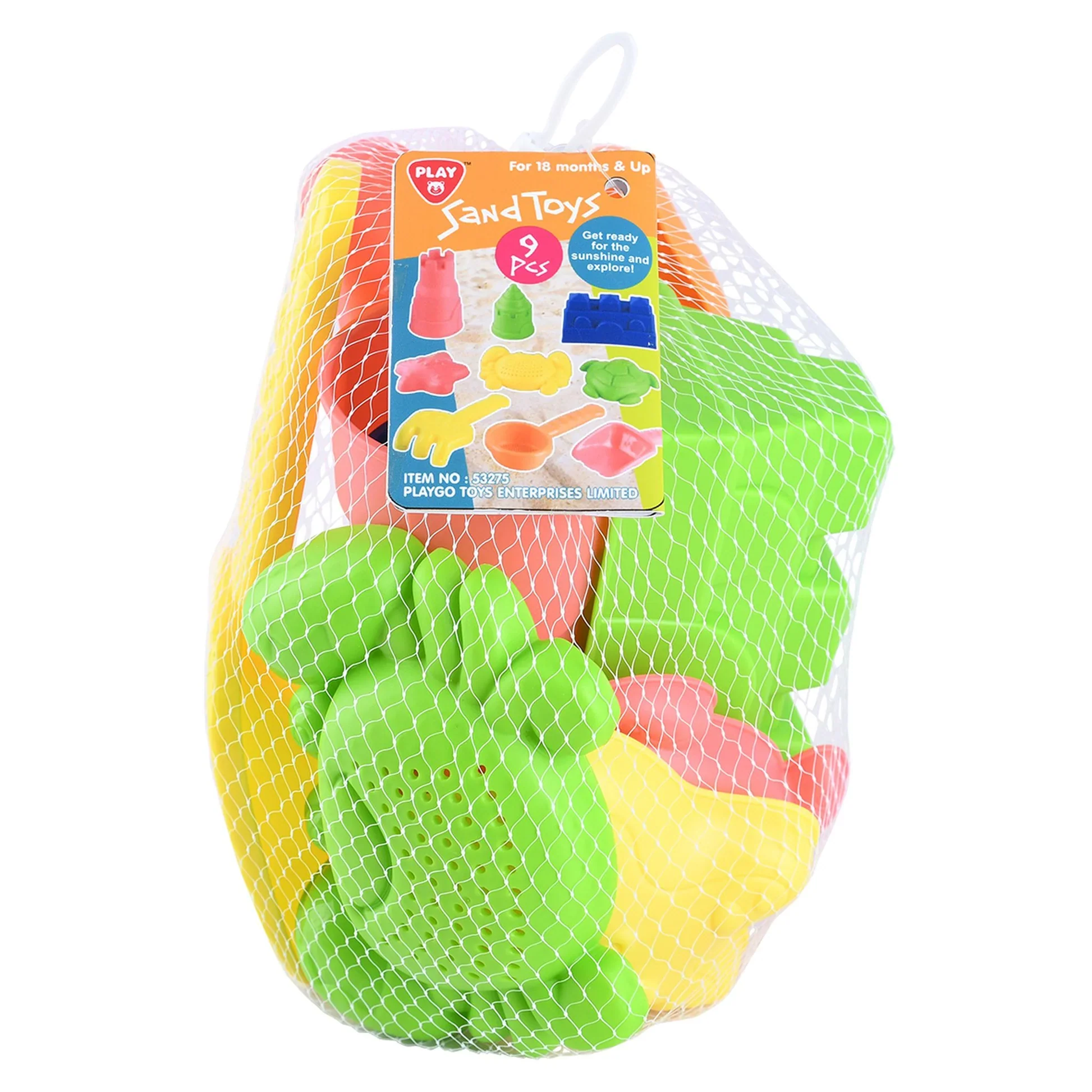 PLAYGO SAND AND PLAY MOULD 9 PIECE SET