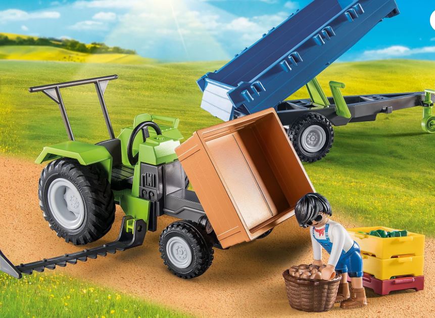 PLAYMOBIL 71249 TRACTOR WITH TRAILER - Image 4