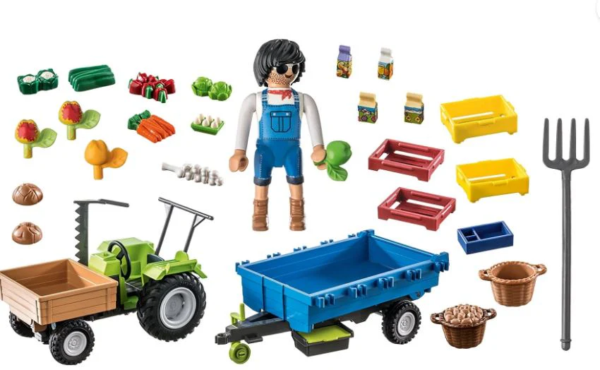 PLAYMOBIL 71249 TRACTOR WITH TRAILER - Image 5