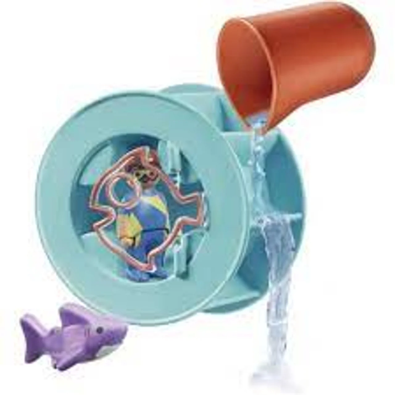 PLAYMOBIL AQUA 70636 WATER WHEEL WITH BABY SHARK - Image 2