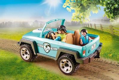 PLAYMOBIL CAR WITH PONY TRAILER - Image 2