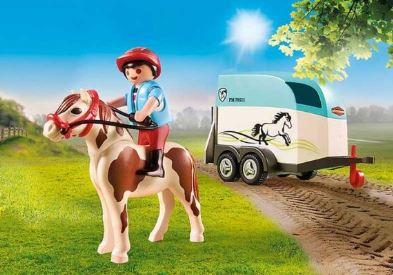 PLAYMOBIL CAR WITH PONY TRAILER - Image 3
