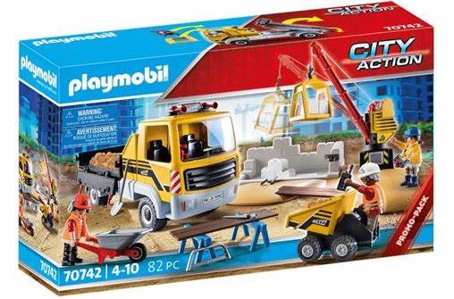 PLAYMOBIL CONSTRUCTION SITE WITH FLAT BED - 70742 - Image 3