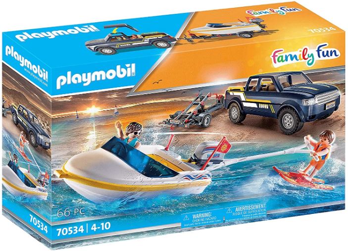 PLAYMOBIL PICK-UP WITH SPEEDBOAT - 70534 - Image 2