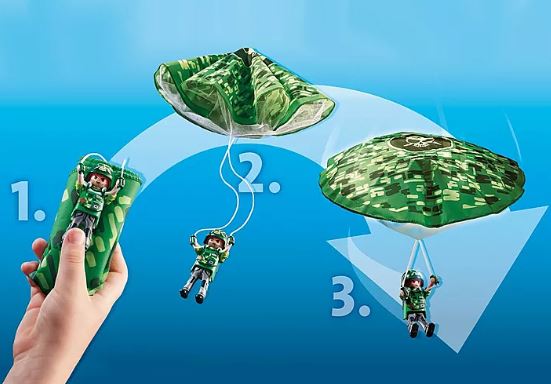 PLAYMOBIL POLICE PARACHUTE SEARCH - 70569 - Image 3