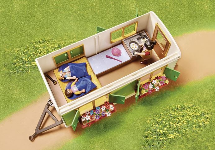 PLAYMOBIL PONY SHELTER WITH MOBILE HOME - 70510 - Image 2