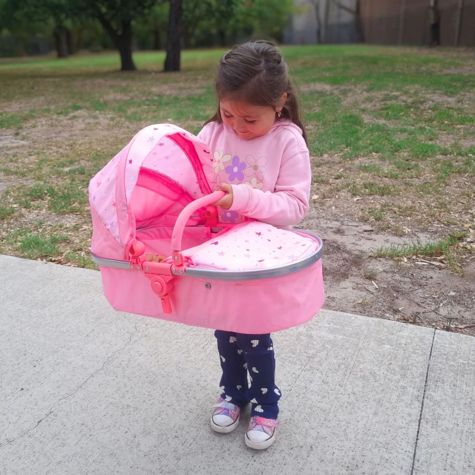 PLAYWORLD 2 IN 1 DELUXE DOLL PRAM - Image 6