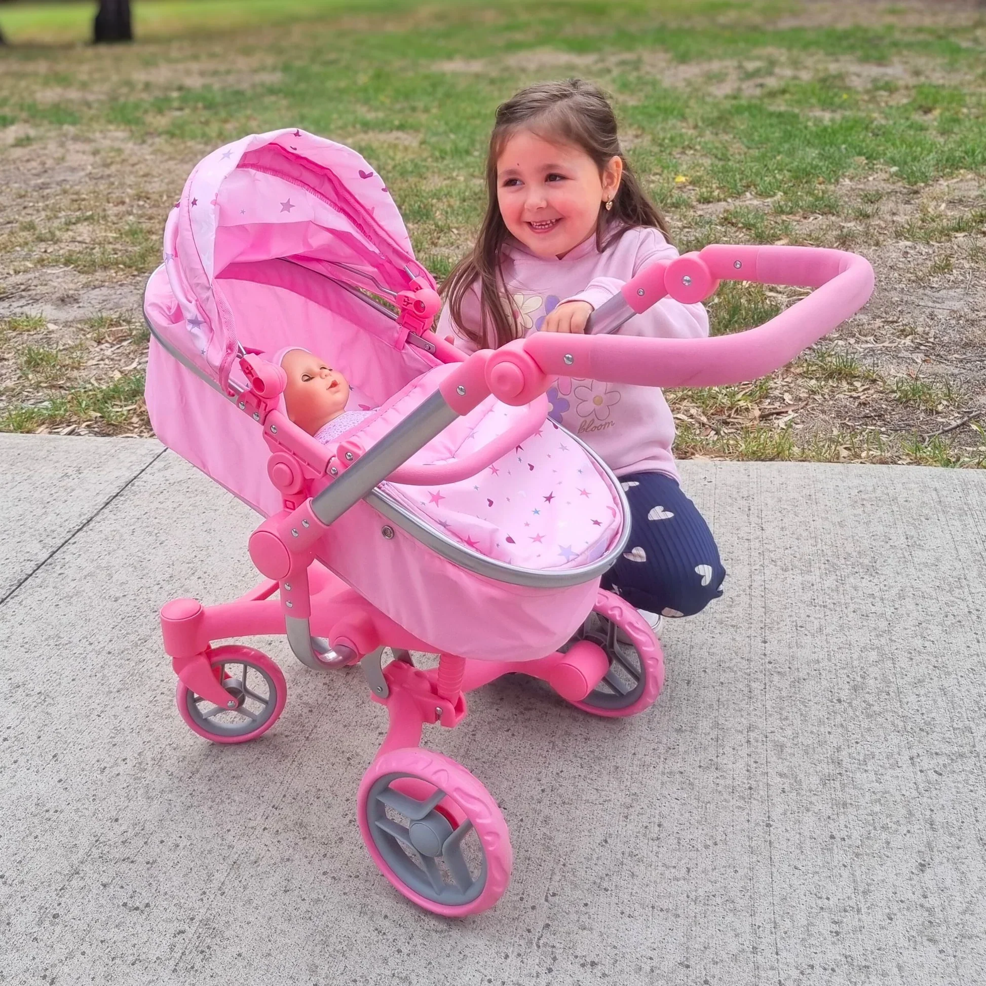 PLAYWORLD 2 IN 1 DELUXE DOLL PRAM - Image 7