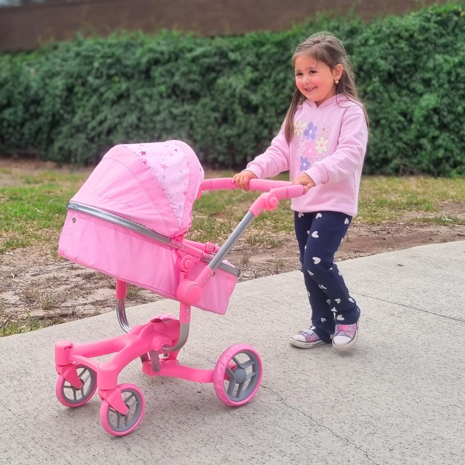 PLAYWORLD 2 IN 1 DELUXE DOLL PRAM - Image 8