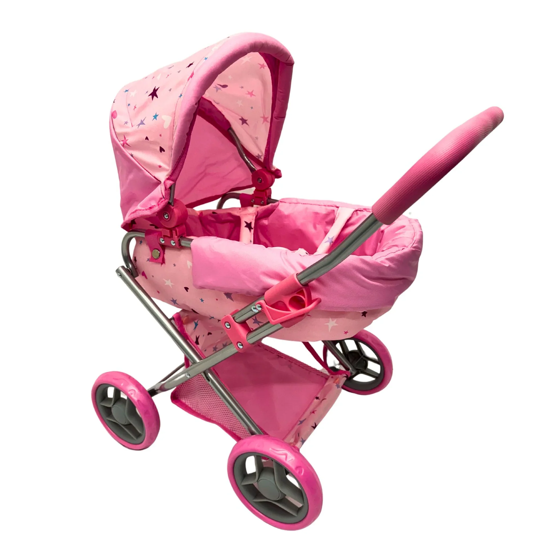 PLAYWORLD MEDIUM DOLL PRAM PINK