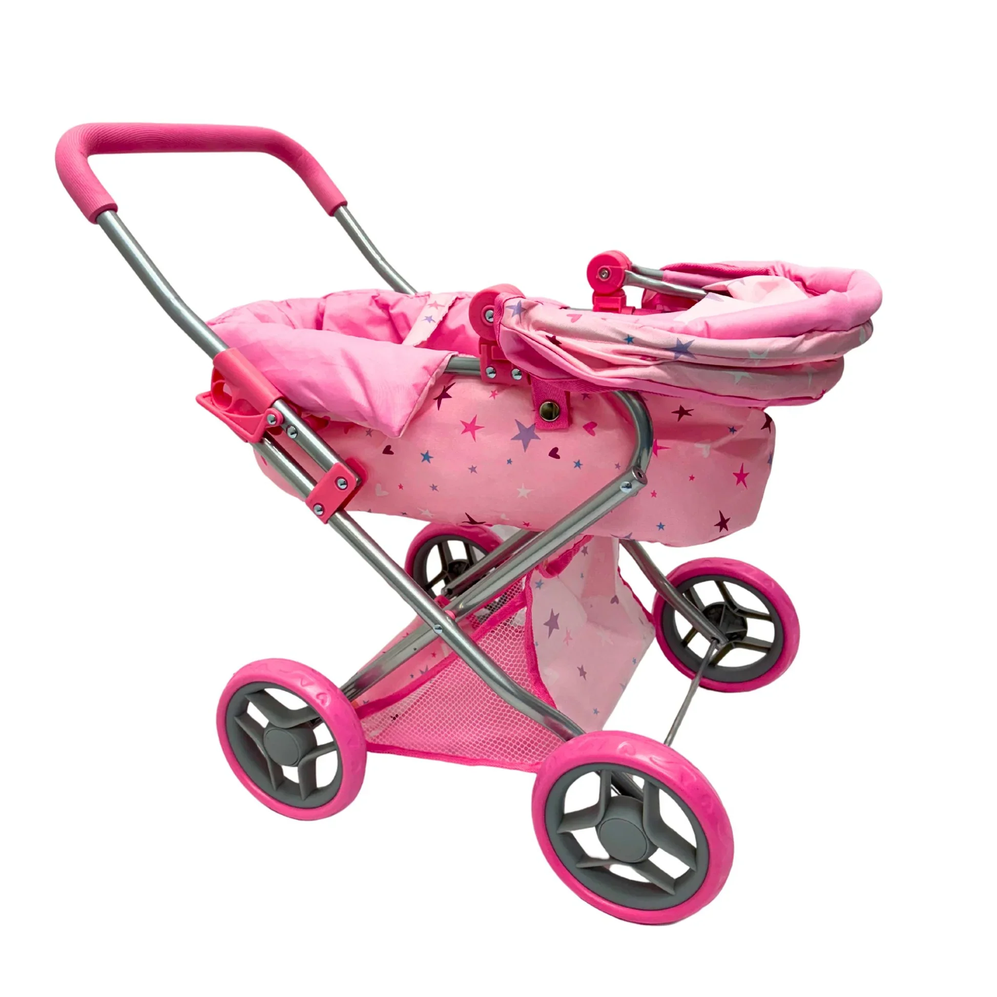 PLAYWORLD MEDIUM DOLL PRAM PINK - Image 2