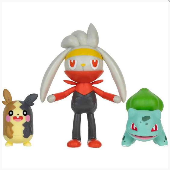 POKEMON BATTLE FIGURE FIGS ASST MORPEKO, RABOOT, BULBASAUR - Image 2