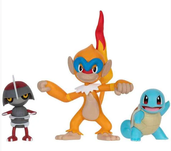 POKEMON BATTLE FIGURE FIGS ASST PAWNIARD, MONFERNO, SQUIRTLE - Image 2