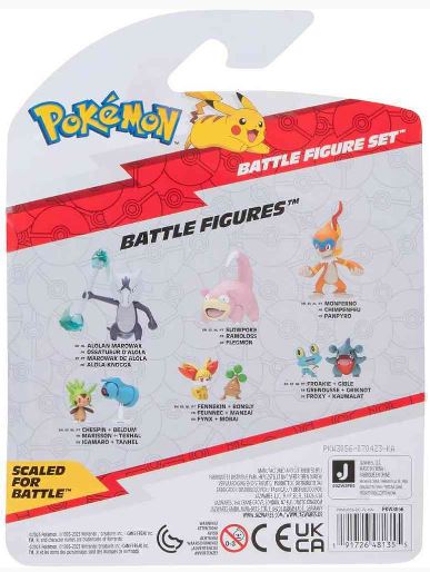 POKEMON BATTLE FIGURE FIGS ASST SLOWPOKE, LITWICK, PICACHU - Image 2