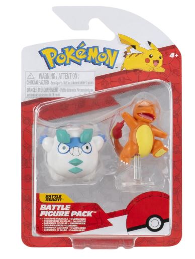POKEMON BATTLE FIGURE - GALARIAN DARUMAKA AND CHARMANDER