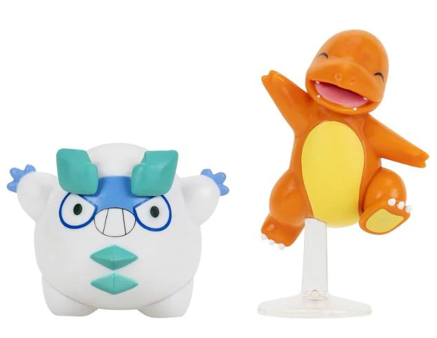 POKEMON BATTLE FIGURE - GALARIAN DARUMAKA AND CHARMANDER - Image 2
