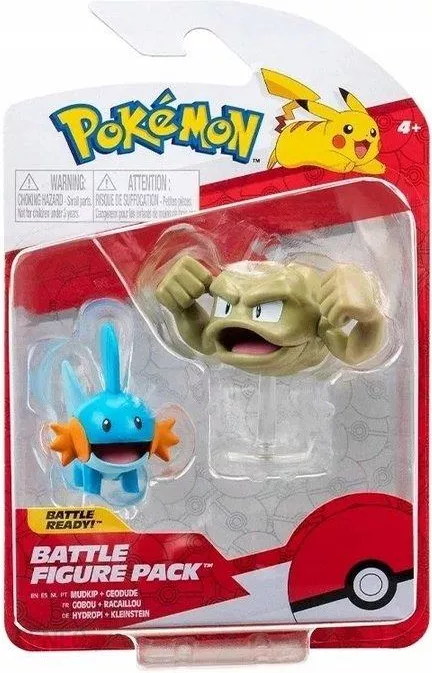 POKEMON BATTLE FIGURE - MUDKIP AND GEODUDE