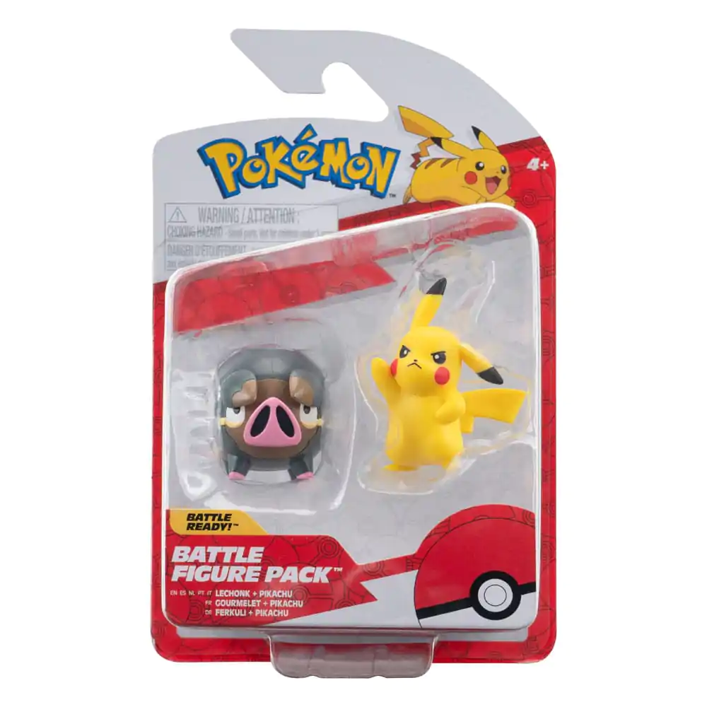 POKEMON - BATTLE FIGURE PACK - LECHONK AND PIKACHU