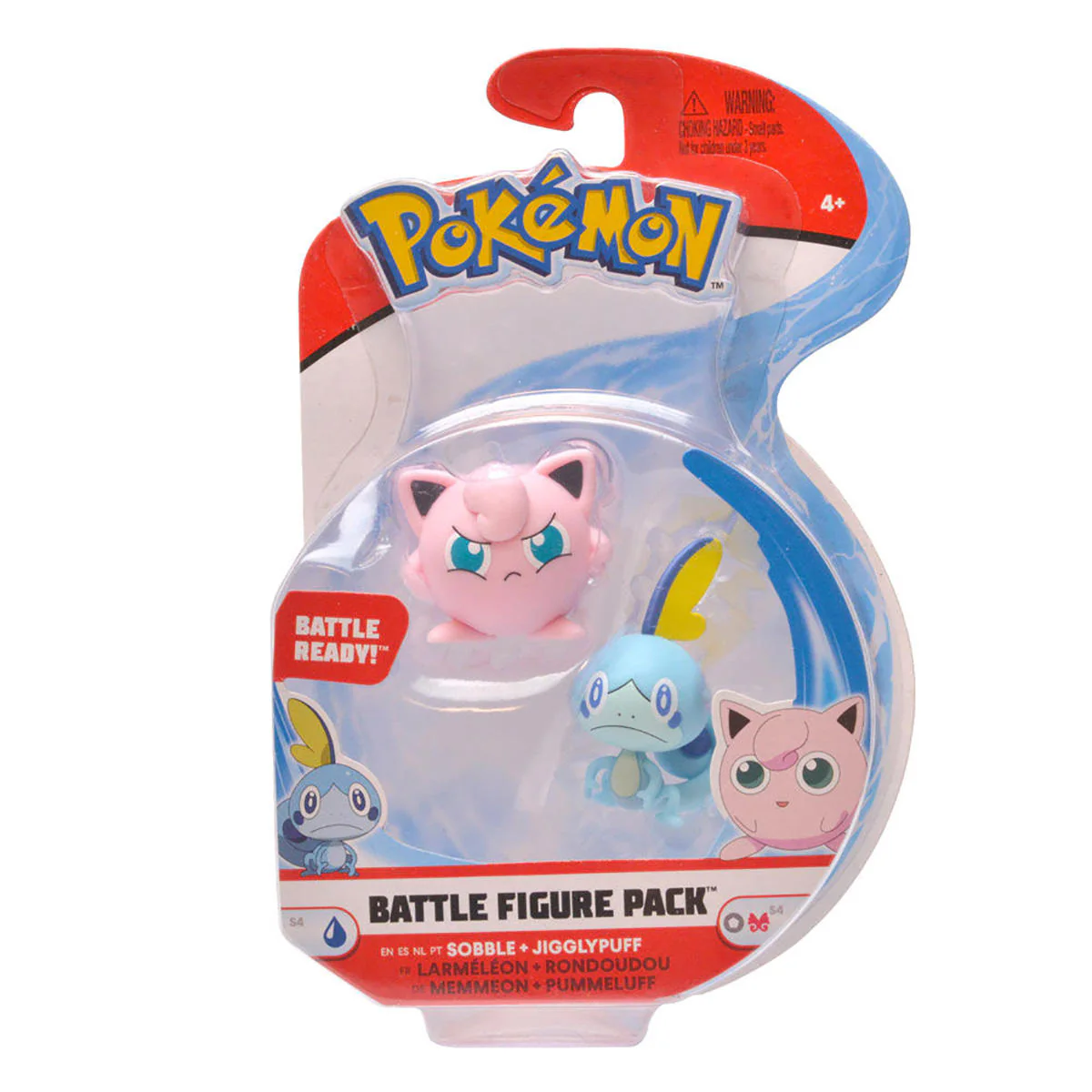 POKEMON BATTLE FIGURE - SOBBLE + JIGGLYPUFF