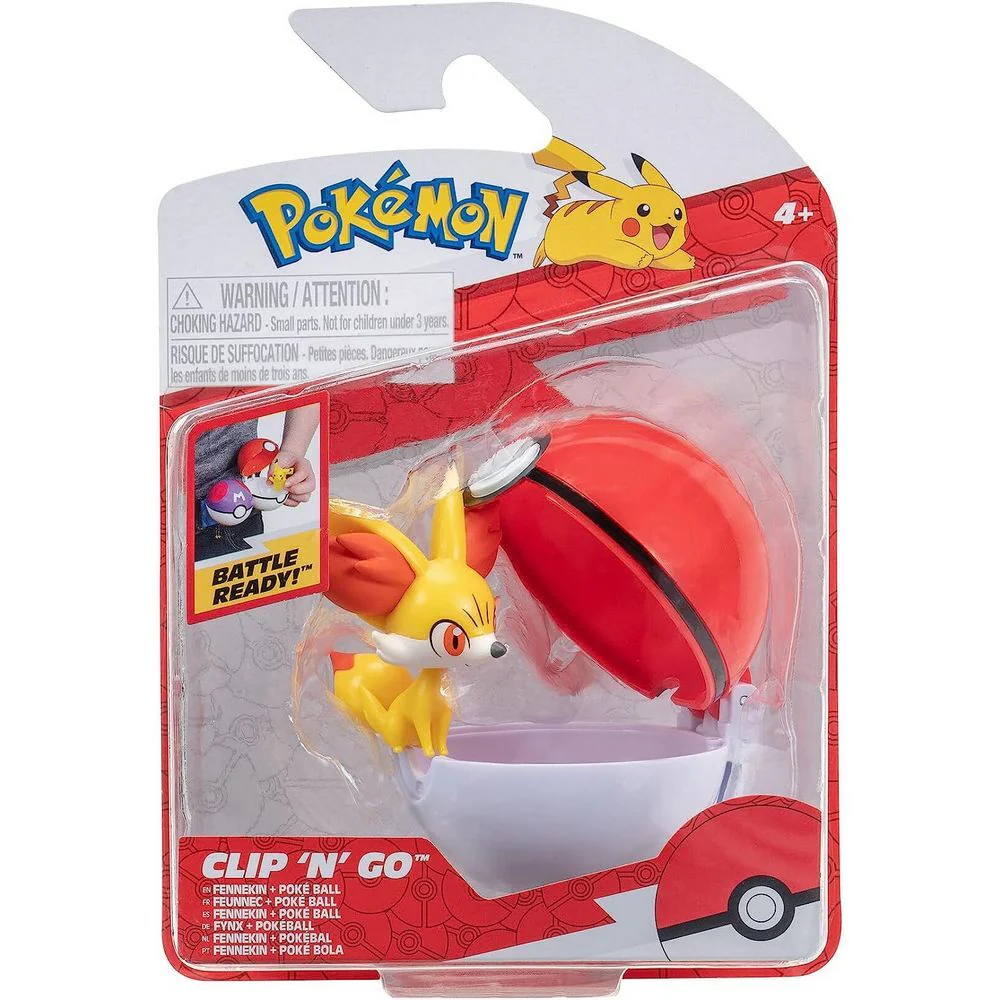 POKEMON CLIP 'N GO - FENNEKIN - POKE BALL