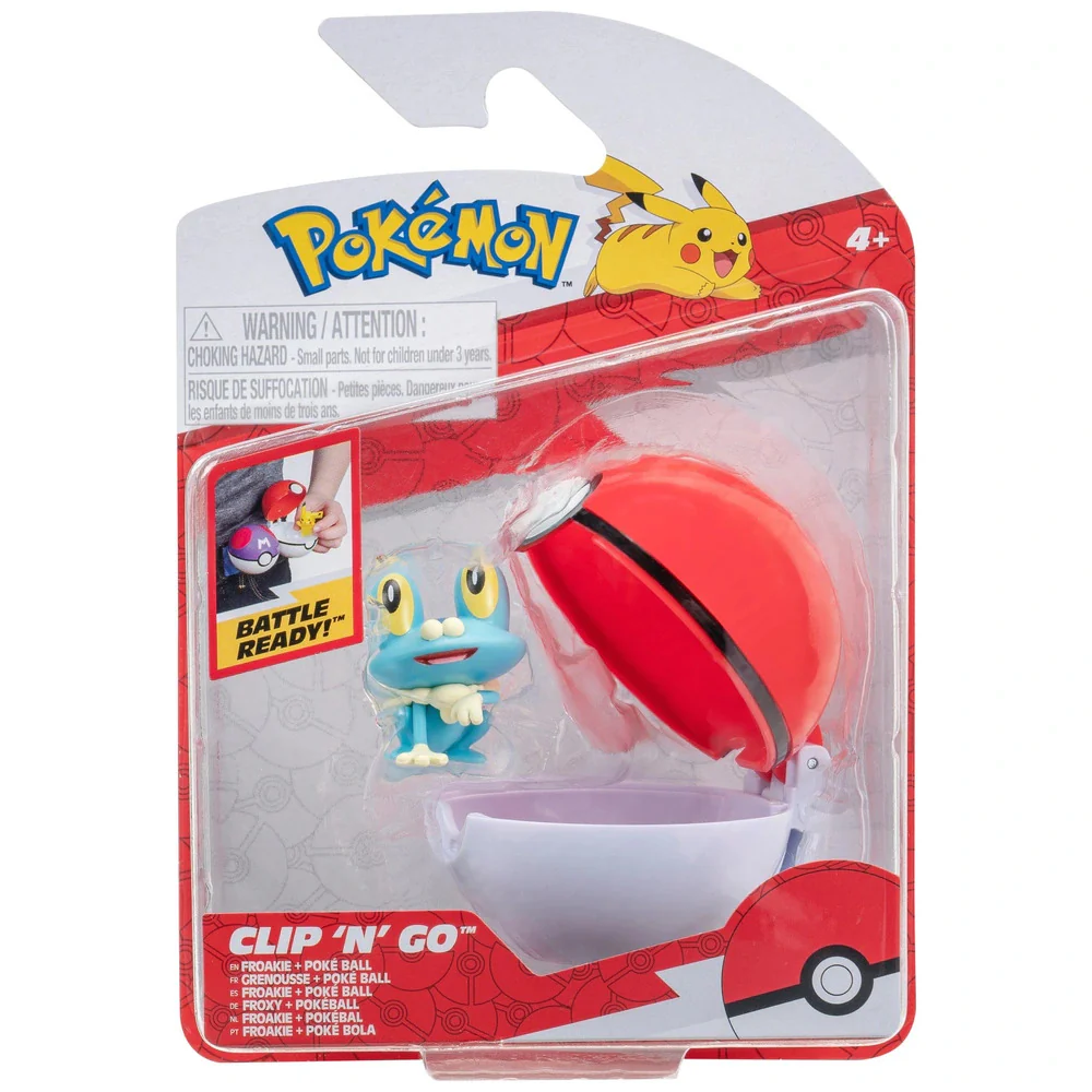 POKEMON CLIP 'N GO - FROAKIE - POKE BALL