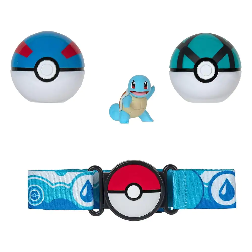 POKEMON CLIP 'N GO - POKE BALL BELT SET - BLUE