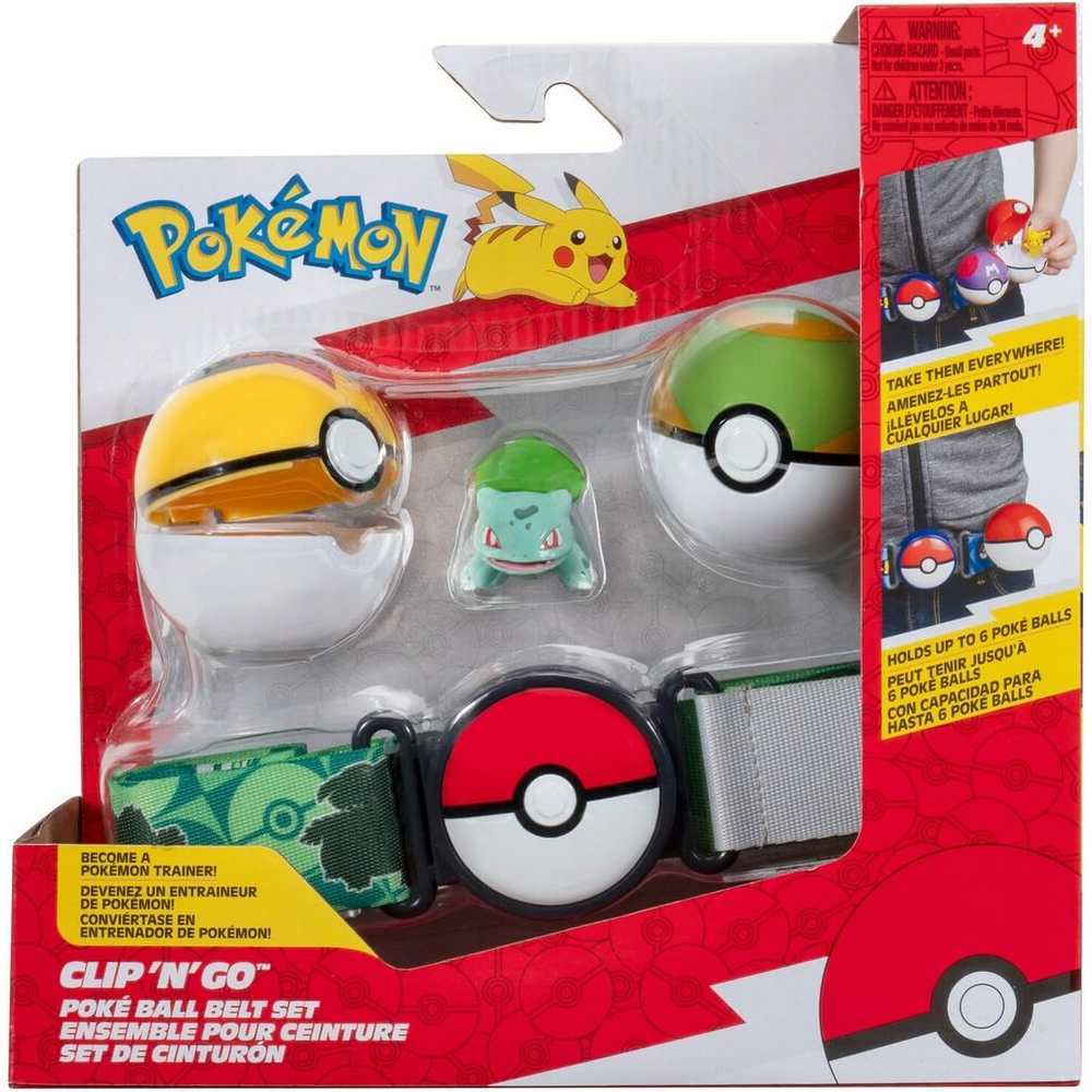 POKEMON CLIP 'N GO - POKE BALL BELT SET - NEST BALL