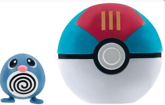 POKEMON CLIP 'N' GO - POLIWAG AND LURE BALL