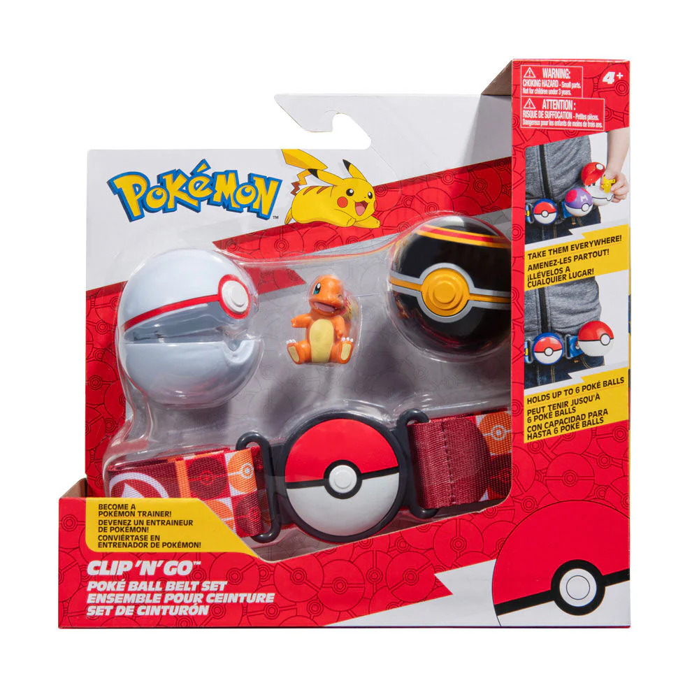 POKEMON - CLIP 'N'GO BELT SET - CHARMANDER