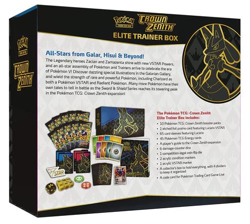 POKEMON TCG CROWN ZENITH ELITE TRAINER BOX - Image 2