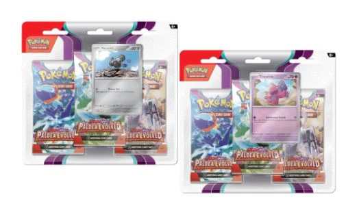 POKEMON TCG SCARLET AND VIOLET 2 PALDEA EVOLVED THREE BOOSTER BLISTER PACK