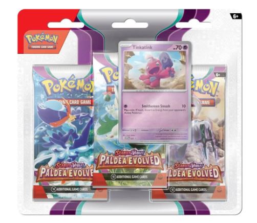 POKEMON TCG SCARLET AND VIOLET 2 PALDEA EVOLVED THREE BOOSTER BLISTER PACK - Image 2
