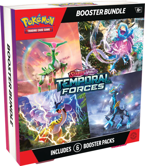 POKEMON TCG SCARLET AND VIOLET TEMPORAL FORCES BOOSTER BUNDLE 6 PACK
