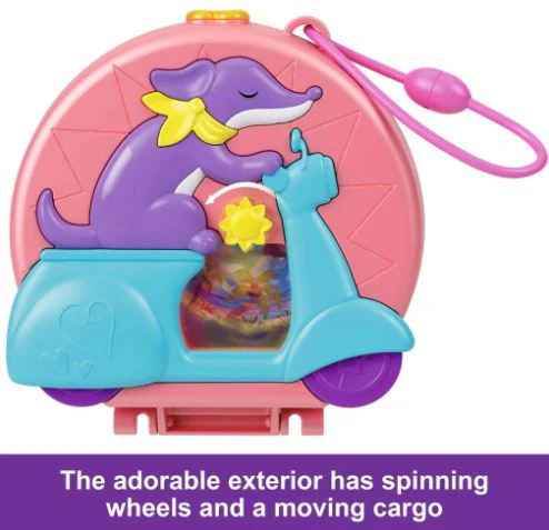 POLLY POCKET - ADVENTURES IN RIO - ADVENTURE MOPED COMPACT - Image 3
