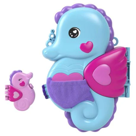 POLLY POCKET - DADDY AND ME - SEAHORSE PURSE COMPACT - Image 2