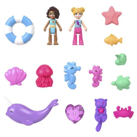 POLLY POCKET - DADDY AND ME - SEAHORSE PURSE COMPACT - Image 4