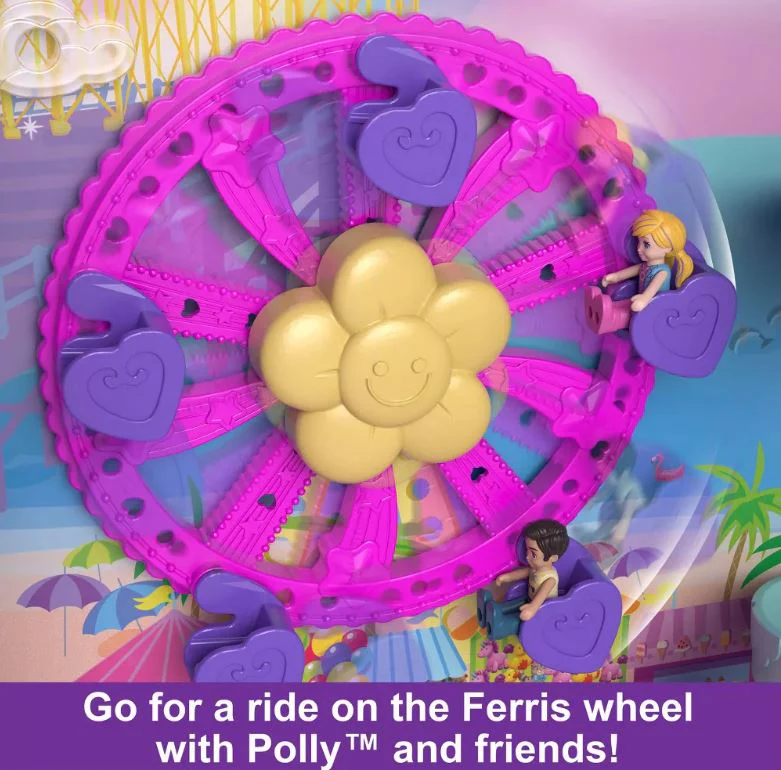 POLLY POCKET DOLLS POLLYVILLE RESORT ROLL AWAY PLAYSET - Image 6