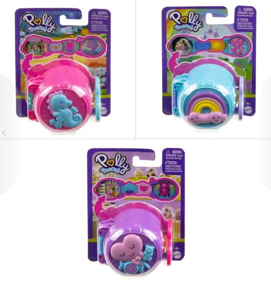 POLLY POCKET ON THE GO FUN - PURPLE WITH STAR - Image 2