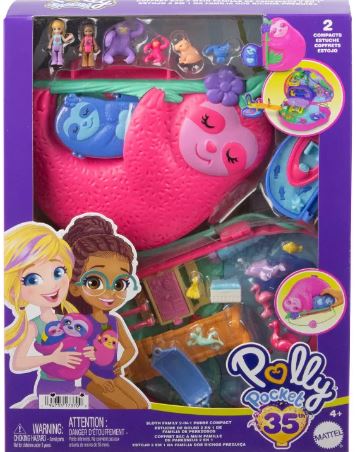 POLLY POCKET - SLOTH FAMILY 2 IN 1 PURSE COMPACT - Image 5
