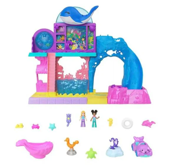 POLLY POCKET - STARRING SHANI - AQUARIUM PLAYSET WITH FIGURES - Image 3