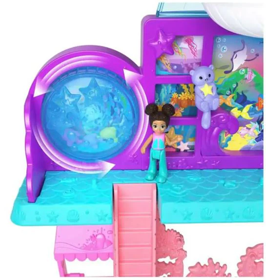 POLLY POCKET - STARRING SHANI - AQUARIUM PLAYSET WITH FIGURES - Image 6