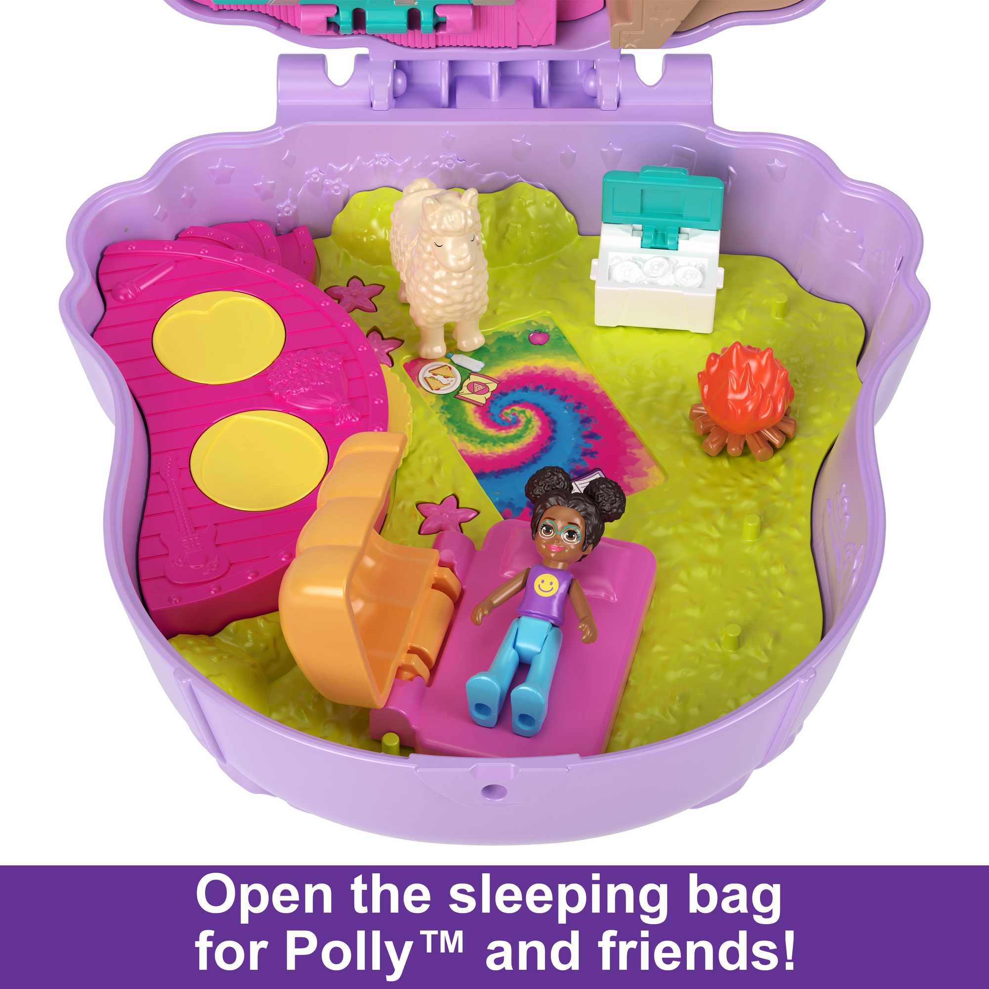 POLLY POCKET - CAMP ADVENTURE LLAMA COMPACT PLAYSET - Image 5