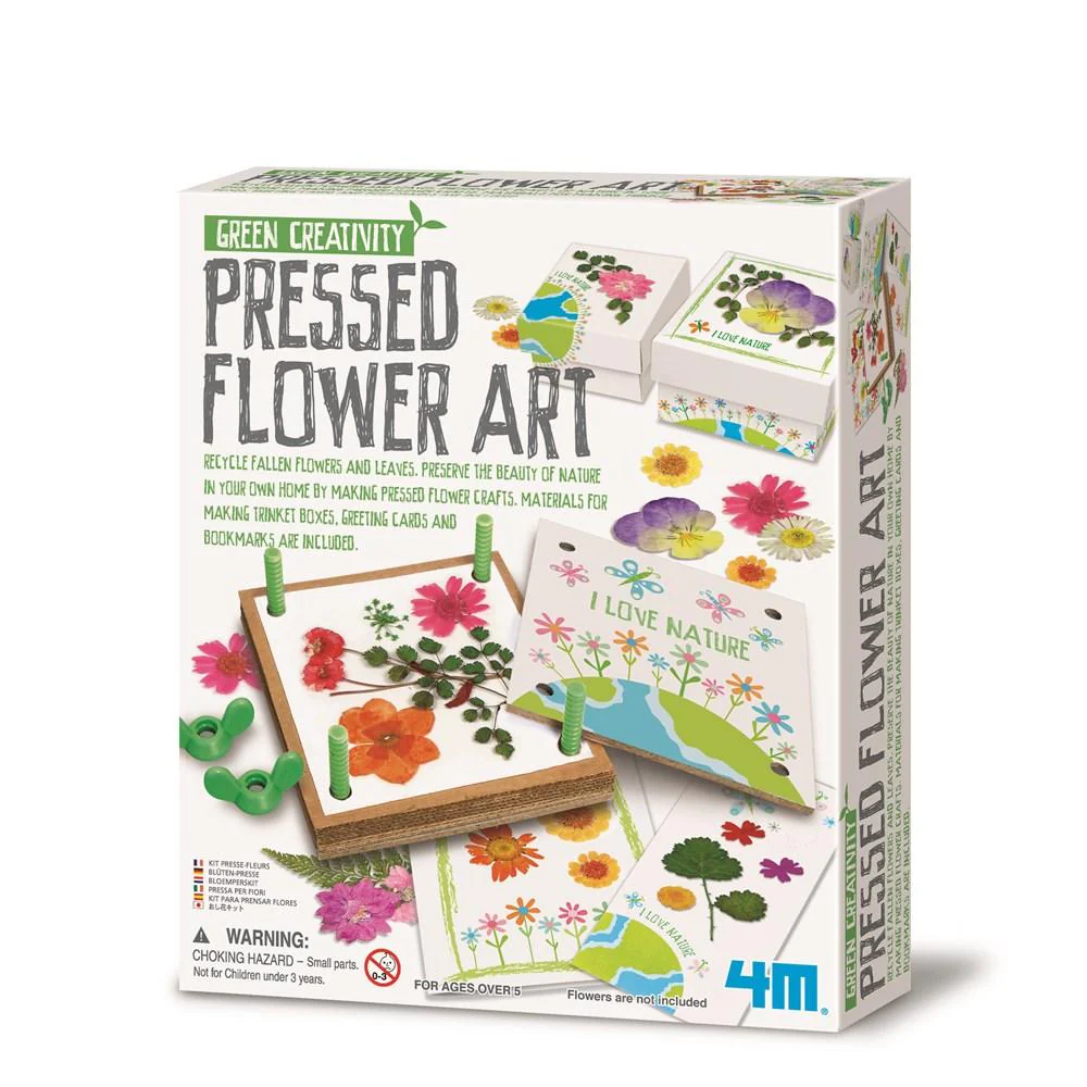 4M GREEN CREATIVITY - PRESSED FLOWER ART
