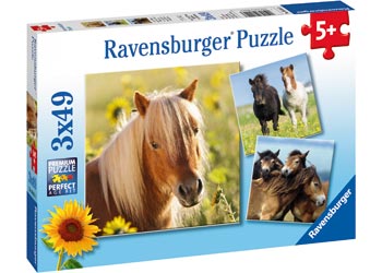 PUZZLE 3X49 LOVING HORSES