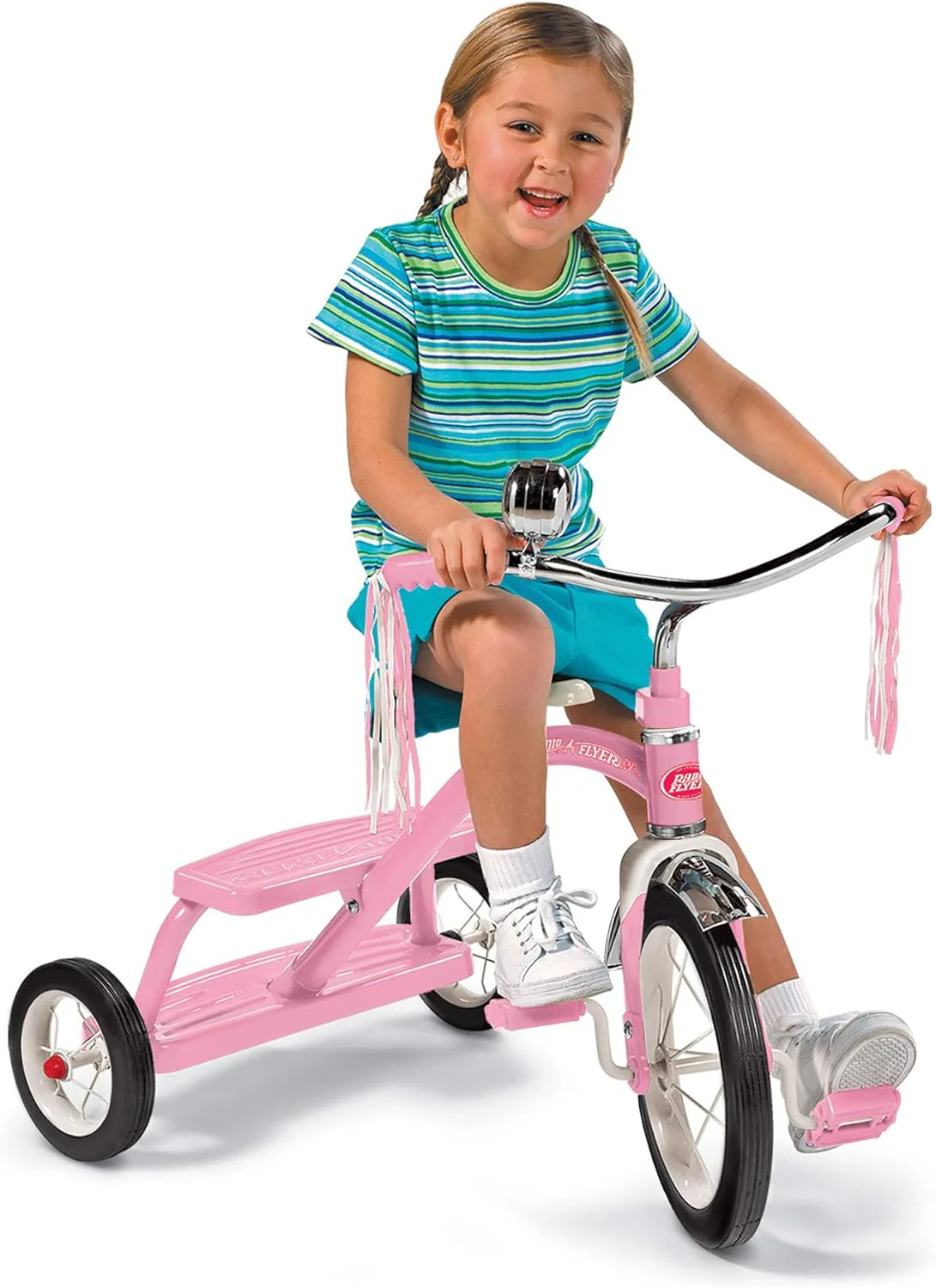 RADIO FLYER CLASSIC PINK DUAL DECK TRICYCLE - Image 6