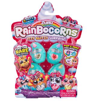 RAINBOCORNS ITZY GLITZY SURPRISE  4PK